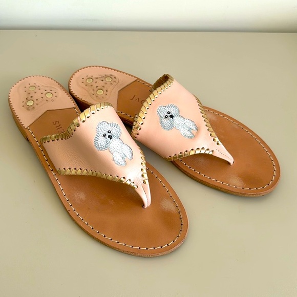 Jack Rogers Shoes - Jack Rogers Poodle Embroidered Sandal
